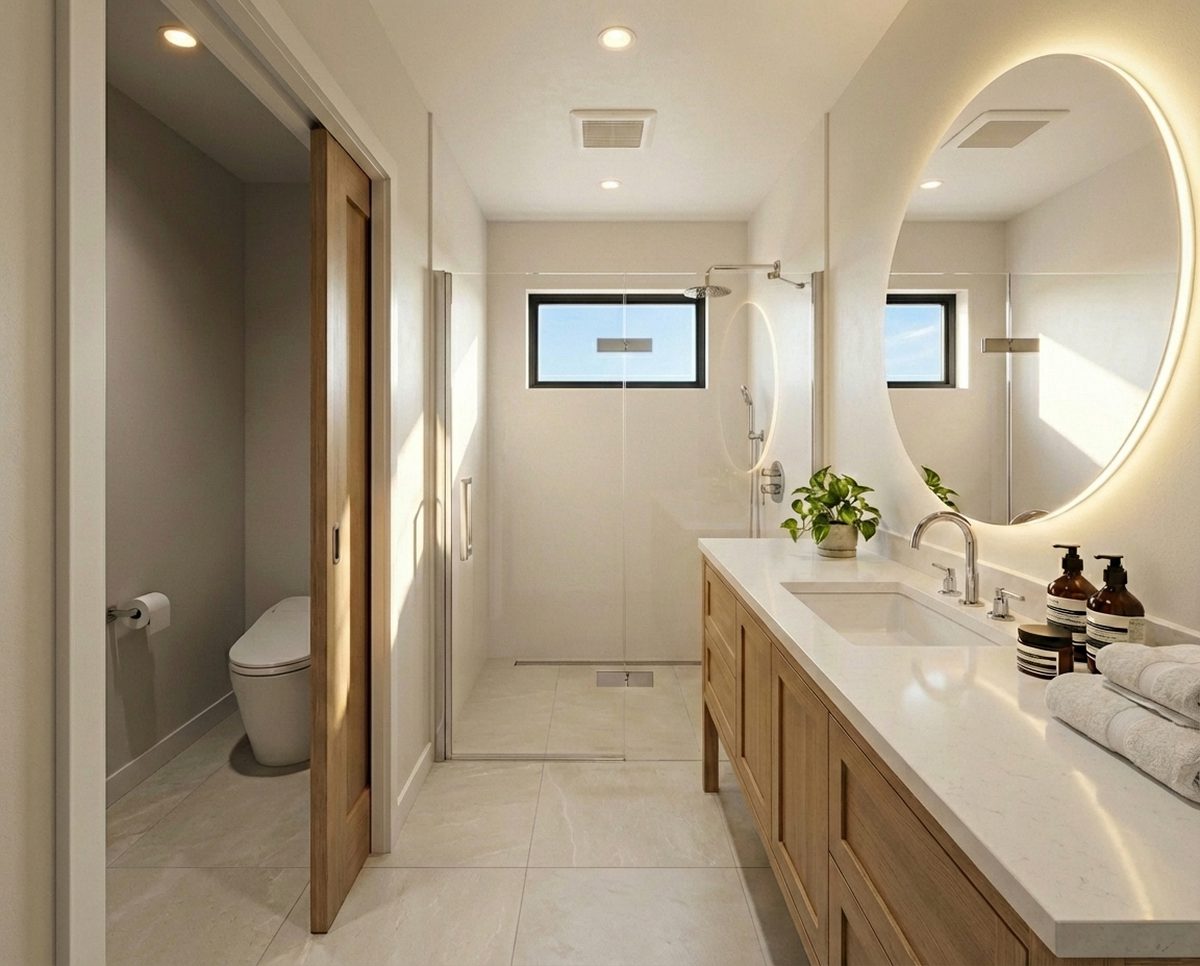 Altadena ADU bathroom, rendering
